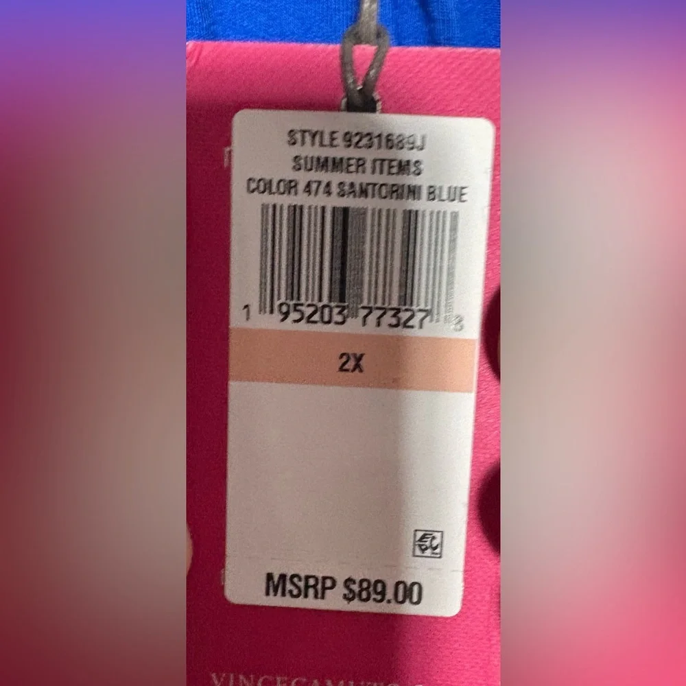 Vince Camuto Blue Sleeveless Top - Picture 4 of 5